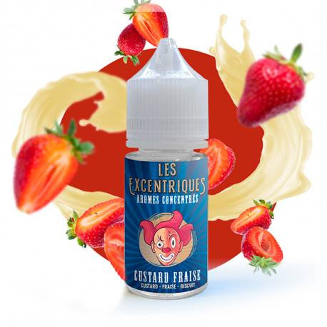 Aromes Les Excentriques Custard Fraise 30ml - VDLV