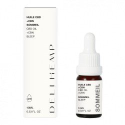 Huile CBD Mélatonine 7.5mg par goutte "15%" medium - Delihemp