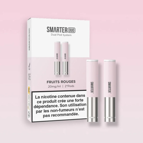 Cartouches Fruiuts rouges Pré-remplies Smarter (X2) - Smarter