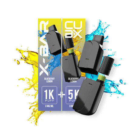 Cartouche pré-remplie Blueberry Lemon CUBX Go - X-Bar