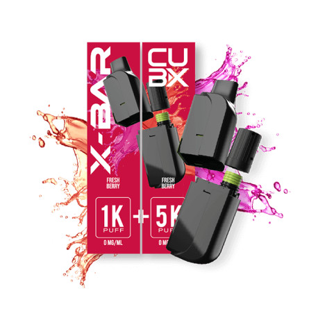 Cartouche pré-remplie Fresh Berryl CUBX Go - X-Bar