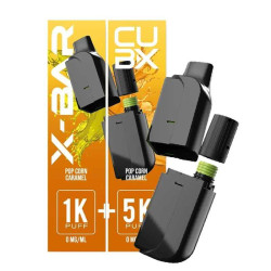 Cartouche pré-remplie Pop Corn Caramel CUBX Go - X-Bar
