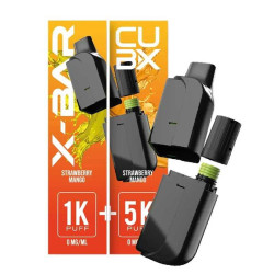Cartouche pré-remplie Strawberry Mango CUBX Go - X-Bar