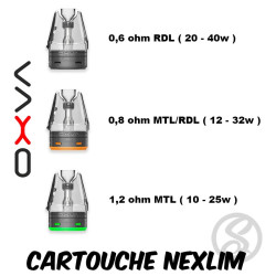 Pack de 3 pods 4ml NeXlim - Oxva